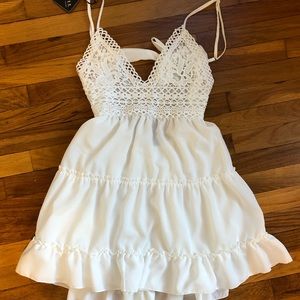 white summer dress
